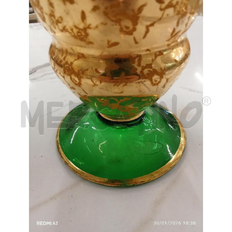 BROCCA +CALICI DORATI VERDI  | Mercatino dell'Usato San giorgio del sannio 4