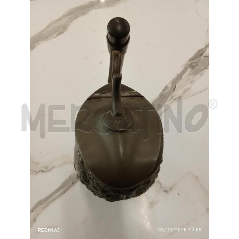 BROCCA  VINATGE MANICO LEGNO RILIEVI FIORI  | Mercatino dell'Usato San giorgio del sannio 3