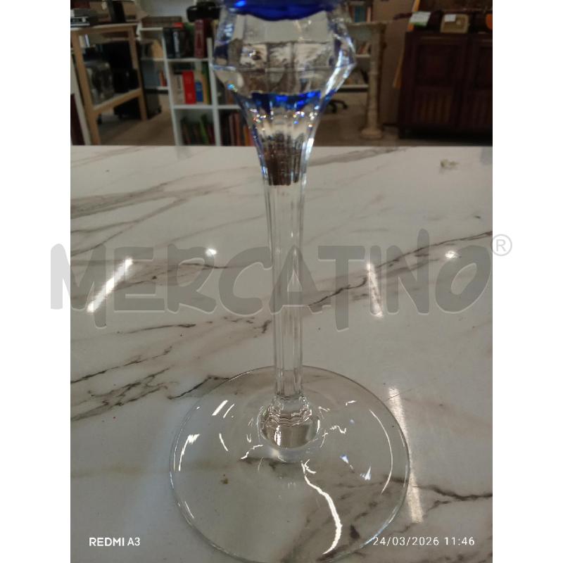 CALICI PZ. 6 CRISTALLO BLU  | Mercatino dell'Usato San giorgio del sannio 4