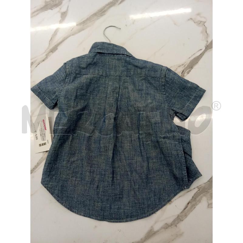 CAMICIA BAMBINO JEANS MANICA CORTA BOTTONI BIANCHI  | Mercatino dell'Usato San giorgio del sannio 3