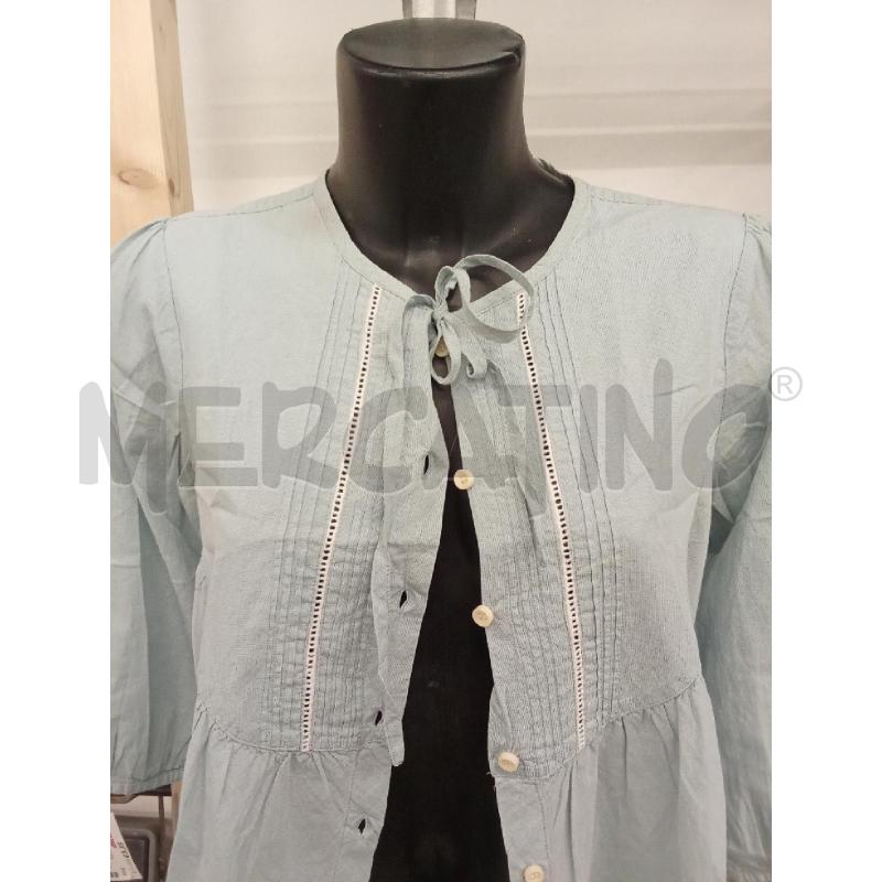 CAMICIA DONNA AZZURRA LEVIS DETT MERLETTO  | Mercatino dell'Usato San giorgio del sannio 2