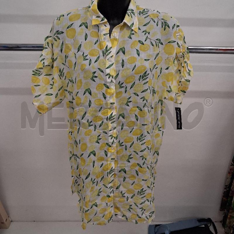 CAMICIA DONNA BIANCA LIMONI  | Mercatino dell'Usato San giorgio del sannio 1