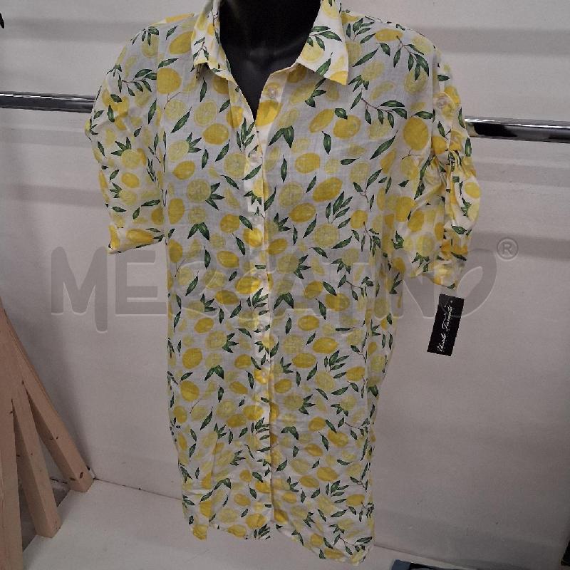 CAMICIA DONNA BIANCA LIMONI  | Mercatino dell'Usato San giorgio del sannio 3