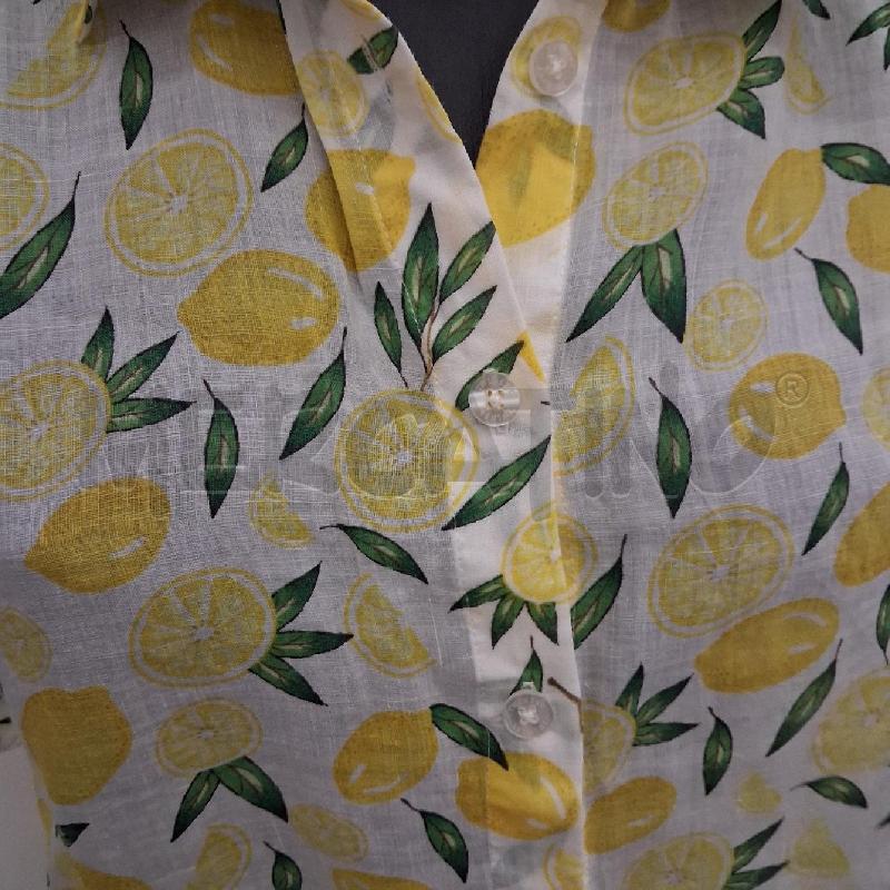 CAMICIA DONNA BIANCA LIMONI  | Mercatino dell'Usato San giorgio del sannio 4