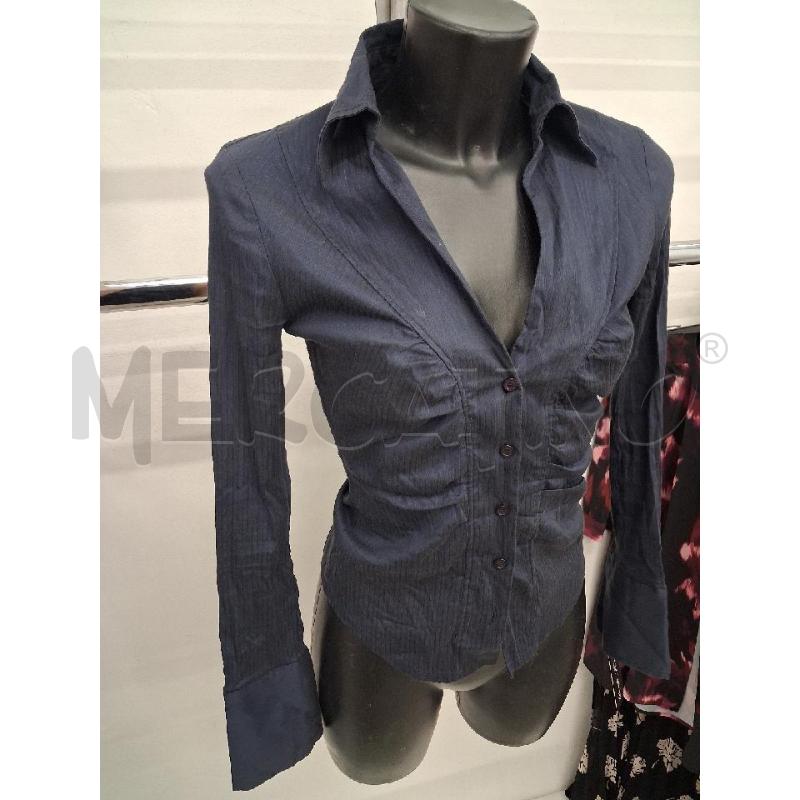 CAMICIA DONNA BLU NOTTE RIGHE MAX & CO  | Mercatino dell'Usato San giorgio del sannio 2