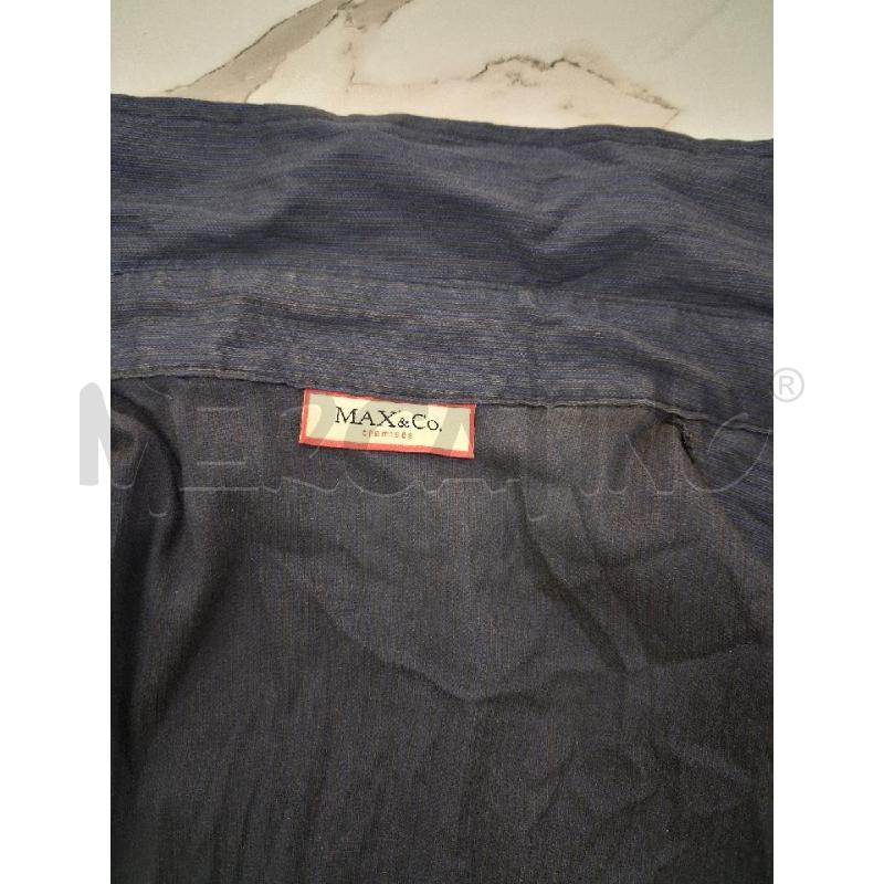 CAMICIA DONNA BLU NOTTE RIGHE MAX & CO  | Mercatino dell'Usato San giorgio del sannio 3