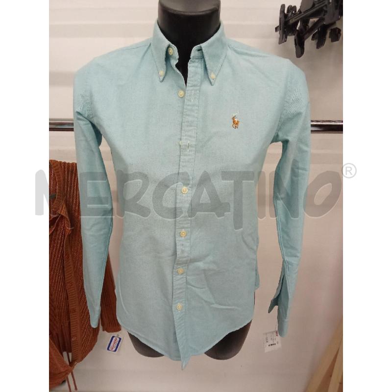 CAMICIA DONNA POLO RALPH LAUREN AZZURRA  | Mercatino dell'Usato San giorgio del sannio 1