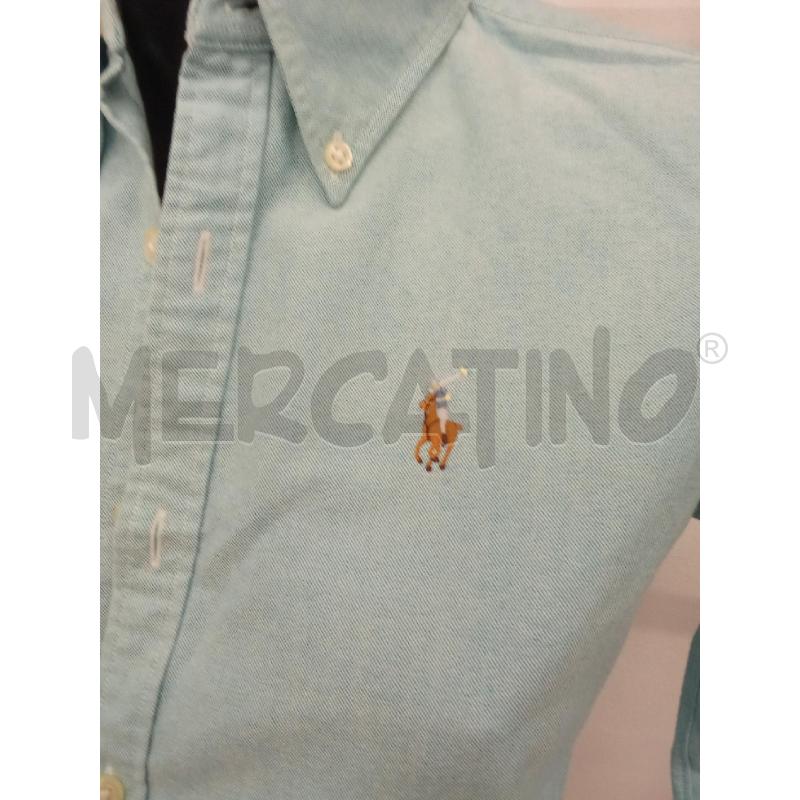 CAMICIA DONNA POLO RALPH LAUREN AZZURRA  | Mercatino dell'Usato San giorgio del sannio 2