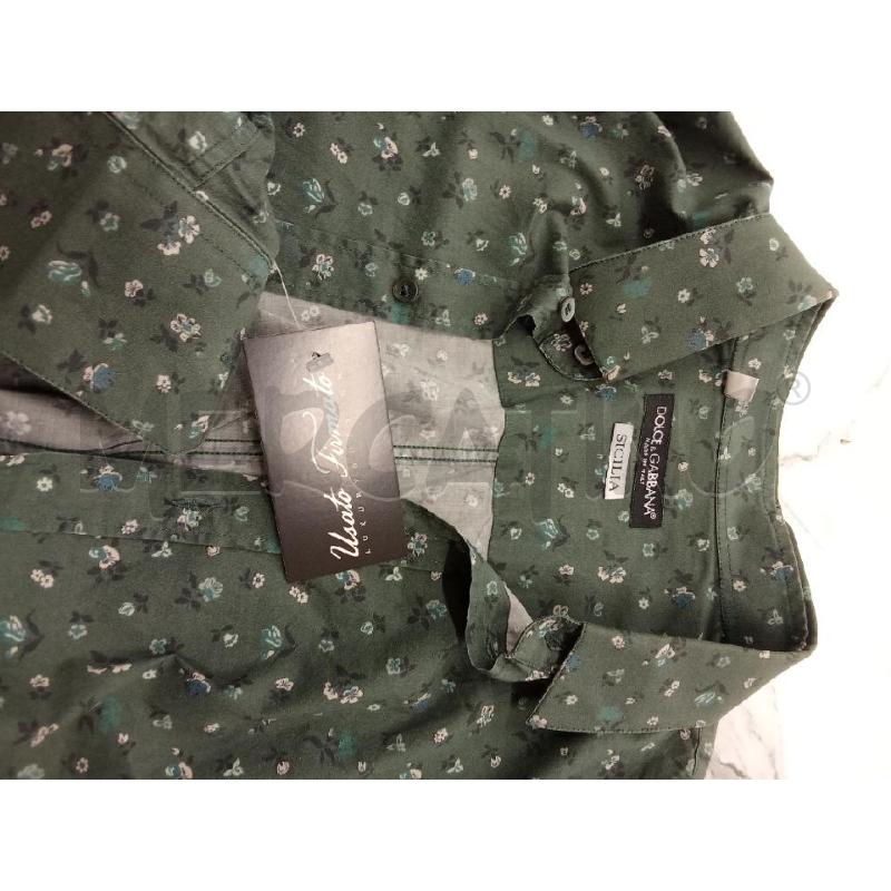 CAMICIA UOMO DOLCEE GABBANA SICILIA VERDE DIS.FIORI | Mercatino dell'Usato San giorgio del sannio 5