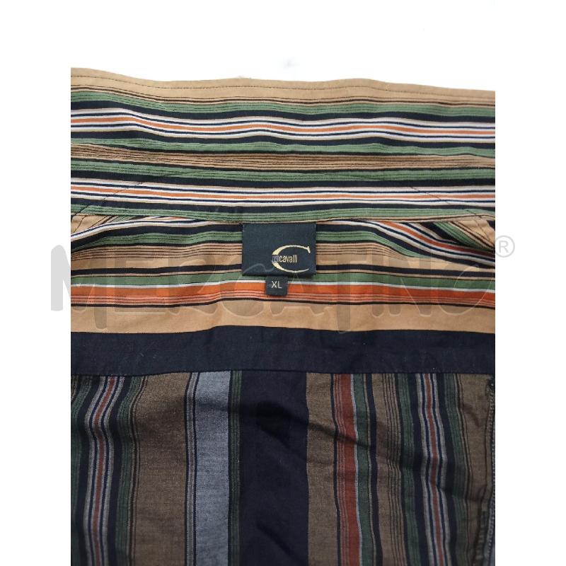 CAMICIA UOMO NERA STRISCE VERDE BEIGE BIANCA  | Mercatino dell'Usato San giorgio del sannio 3