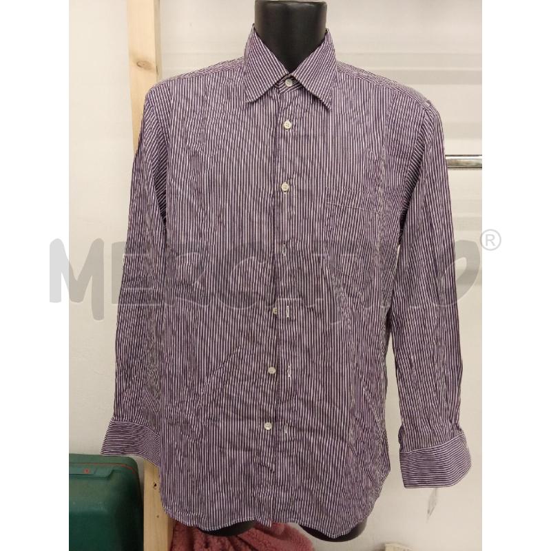 CAMICIA UOMO RIGHE VIOLA BIANCHE ERMENEGILDO ZEGNA  | Mercatino dell'Usato San giorgio del sannio 1