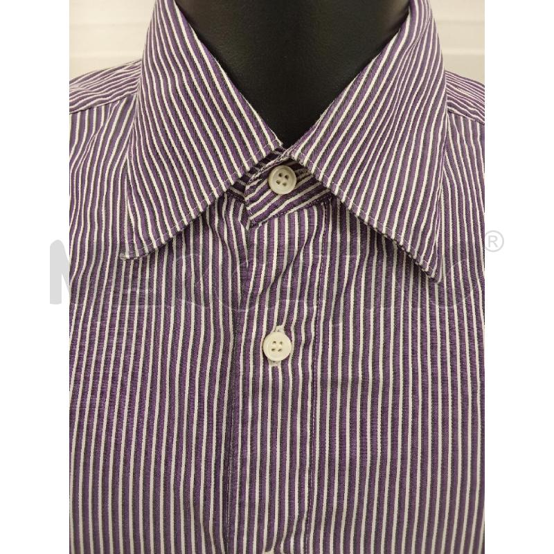 CAMICIA UOMO RIGHE VIOLA BIANCHE ERMENEGILDO ZEGNA  | Mercatino dell'Usato San giorgio del sannio 2
