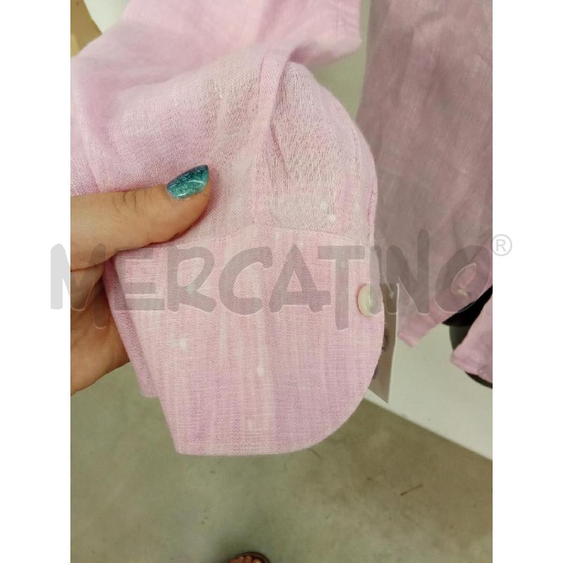 CAMICIA UOMO ROSA LINO MANICA LUNGA BAGUTTA | Mercatino dell'Usato San giorgio del sannio 3