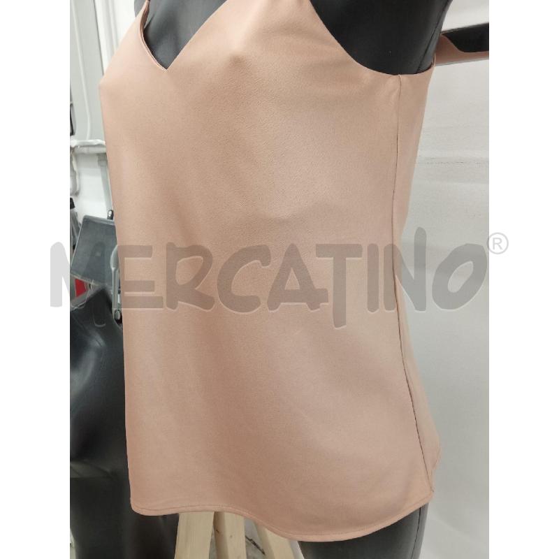 CANOTTA DONNA ROSA SATIN BRETELLINE MOTIVI | Mercatino dell'Usato San giorgio del sannio 3