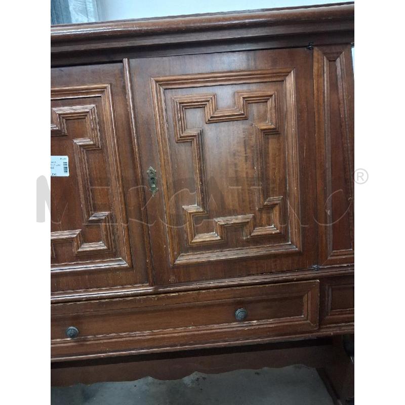 CAPPELLIERA LEGNO LAVORATA CON MOBILE  | Mercatino dell'Usato San giorgio del sannio 2