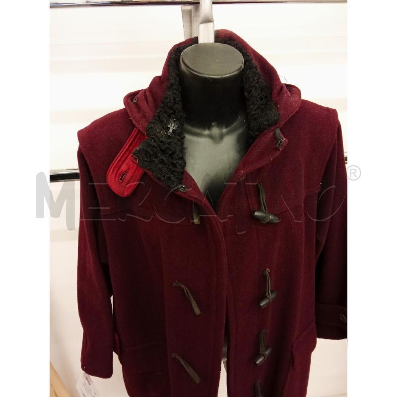 CAPPOTTO DONNA MONTGOMERY VALENTINO JEANS BORDEAUX DET.NERO | Mercatino dell'Usato San giorgio del sannio 2