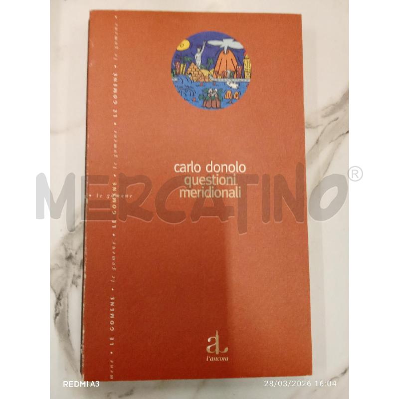 CARLO DONOLO QUESTIONI MERIDIONALI  | Mercatino dell'Usato San giorgio del sannio 1