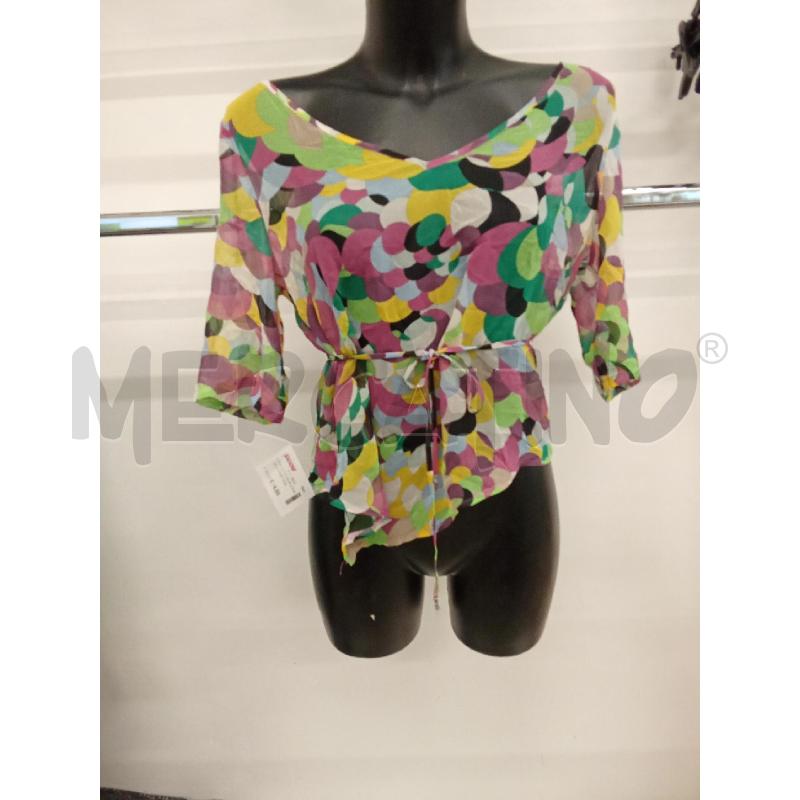 CASACCA DONNA MULTICOLOR ASIMEMTRICA SISLEY  | Mercatino dell'Usato San giorgio del sannio 1