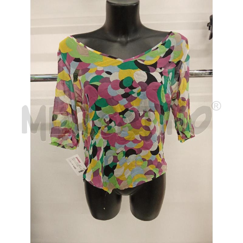 CASACCA DONNA MULTICOLOR ASIMEMTRICA SISLEY  | Mercatino dell'Usato San giorgio del sannio 3