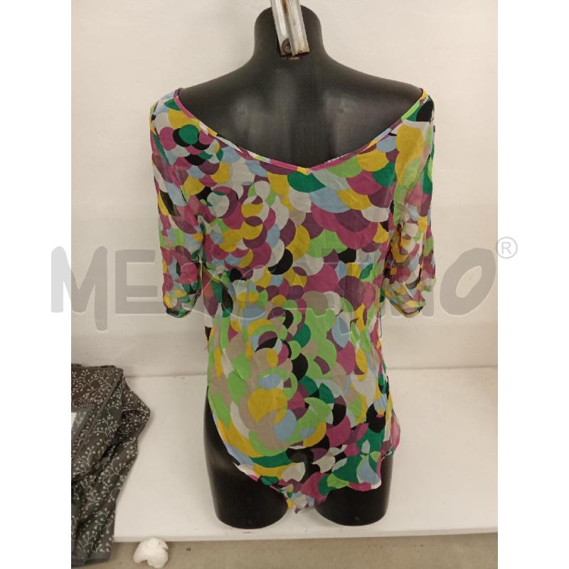 CASACCA DONNA MULTICOLOR ASIMEMTRICA SISLEY  | Mercatino dell'Usato San giorgio del sannio 4