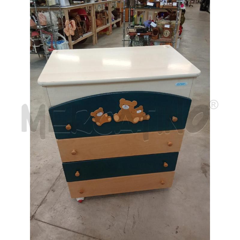 CASSETTIERA FASCIATOIO FRASSINO VERDE ORSACCHIOTTI AZUL | Mercatino dell'Usato San giorgio del sannio 1
