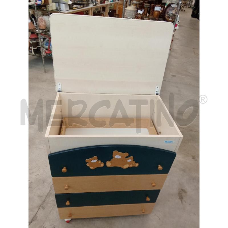 CASSETTIERA FASCIATOIO FRASSINO VERDE ORSACCHIOTTI AZUL | Mercatino dell'Usato San giorgio del sannio 2