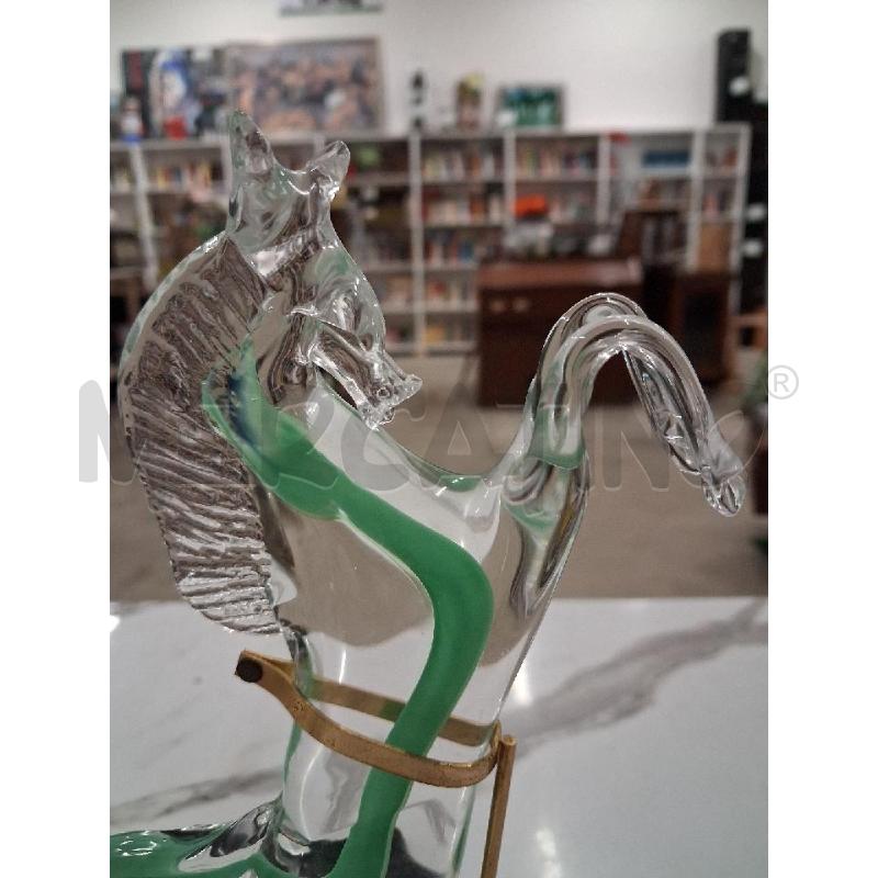 CAVALLO VETRO MURANO TRASPARENTE VETRO DIFETTO | Mercatino dell'Usato San giorgio del sannio 2