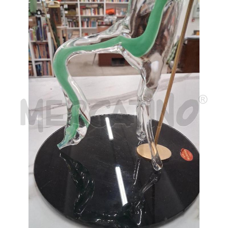 CAVALLO VETRO MURANO TRASPARENTE VETRO DIFETTO | Mercatino dell'Usato San giorgio del sannio 3