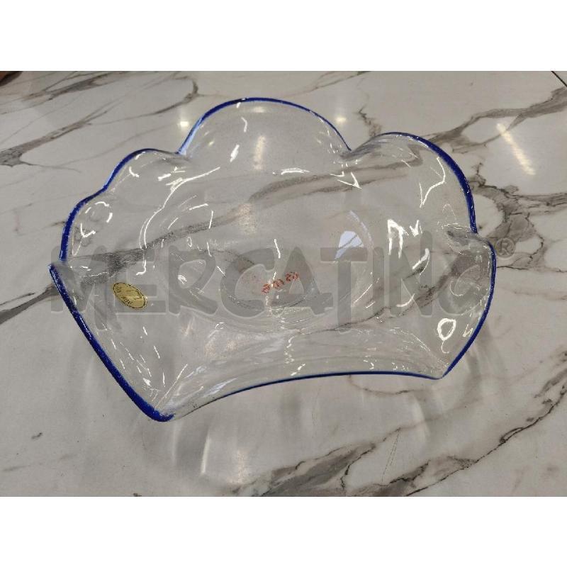 CENTROTAVOLA CRISTALLO BOEMIA RIGO BLU  | Mercatino dell'Usato San giorgio del sannio 1