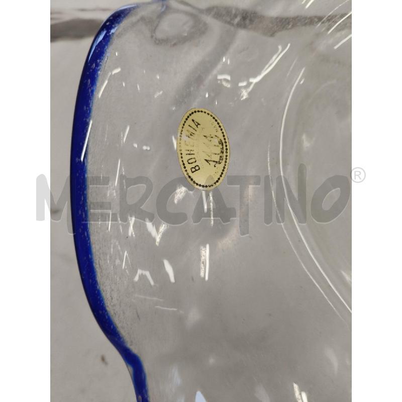 CENTROTAVOLA CRISTALLO BOEMIA RIGO BLU  | Mercatino dell'Usato San giorgio del sannio 3