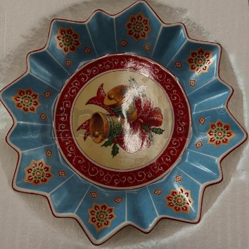CENTROTAVOLA PORCELLANA VILLEROY E BOCH CAMPANELLE NATALIZIO  | Mercatino dell'Usato San giorgio del sannio 1