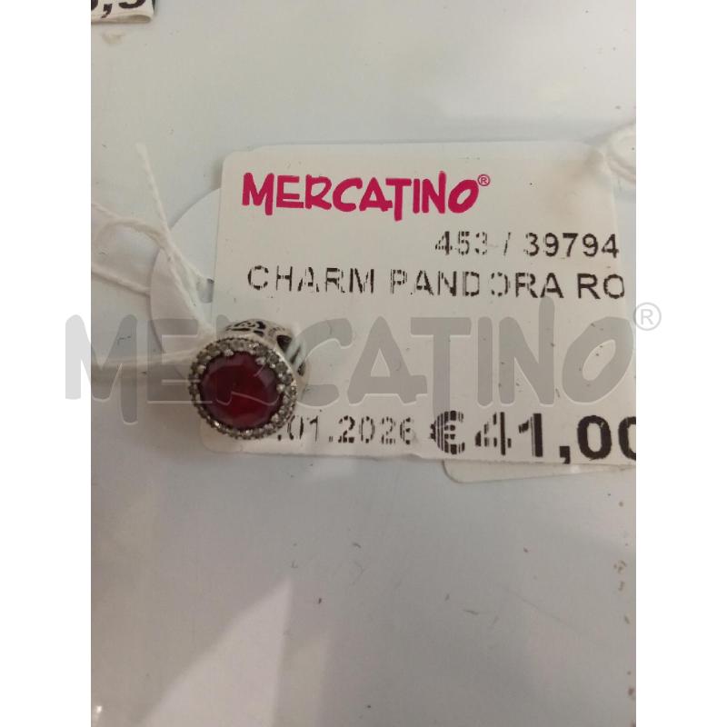 CHARM PANDORA ROSSI | Mercatino dell'Usato San giorgio del sannio 1