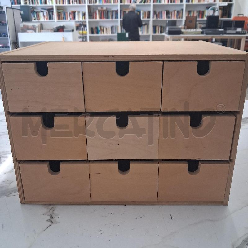 CLASSIFICATORE LEGNO CASSETTINI  | Mercatino dell'Usato San giorgio del sannio 1