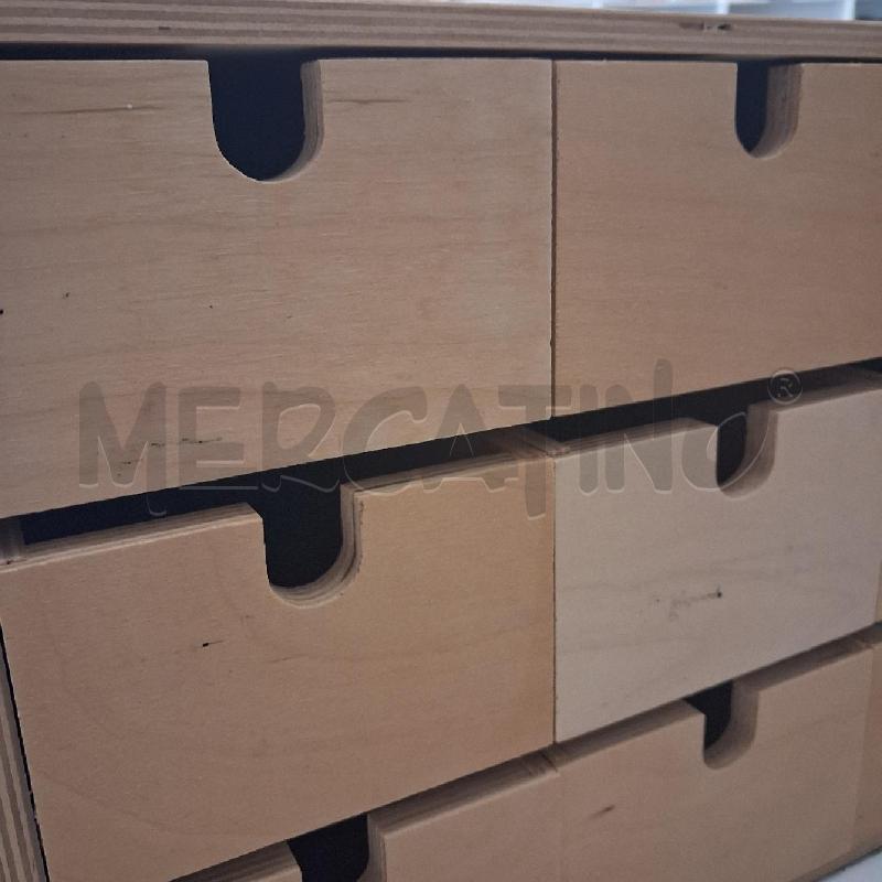 CLASSIFICATORE LEGNO CASSETTINI  | Mercatino dell'Usato San giorgio del sannio 3