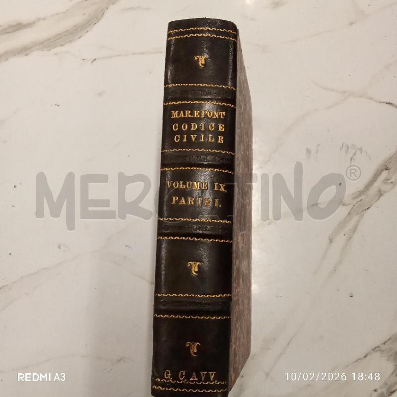 CODICE CIVILE SPIEG TEOR PRATICA COD NAPOLEONE 1878 | Mercatino dell'Usato San giorgio del sannio 2