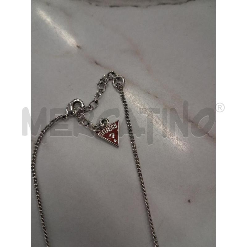 COLLANA ARGENTATA FILO GUESS CIONDOLO STELLA STRASS BIANCO | Mercatino dell'Usato San giorgio del sannio 3