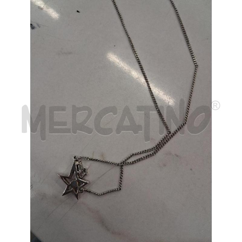 COLLANA ARGENTATA FILO GUESS CIONDOLO STELLA STRASS BIANCO | Mercatino dell'Usato San giorgio del sannio 4