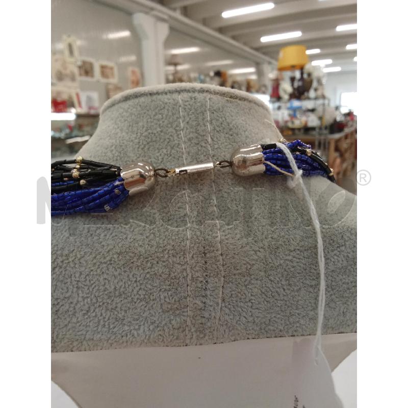 COLLANA BLU NERA PERLINE MULTIFILO | Mercatino dell'Usato San giorgio del sannio 5