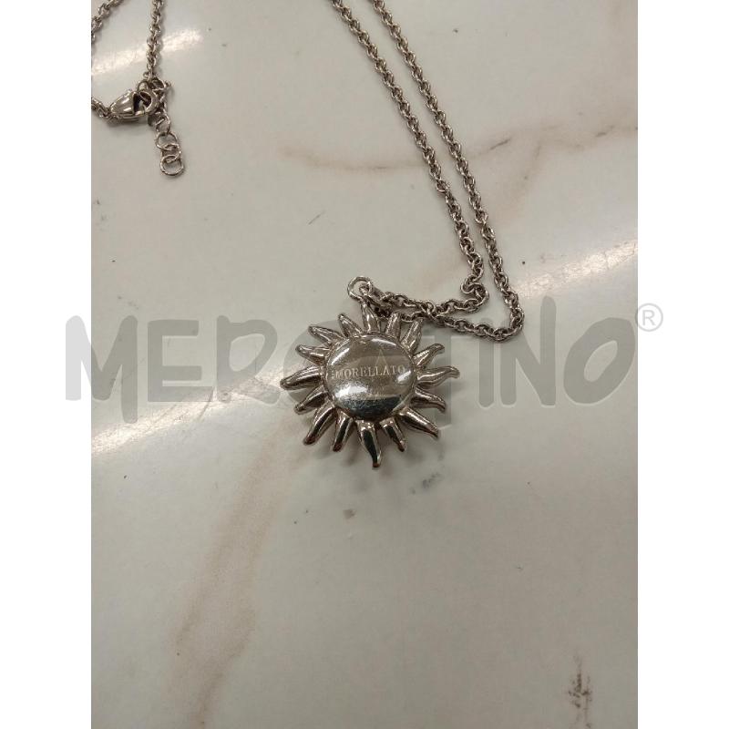 COLLANA CIONDOLO SOLE PENDENTE STRASS ARGENTATO | Mercatino dell'Usato San giorgio del sannio 3