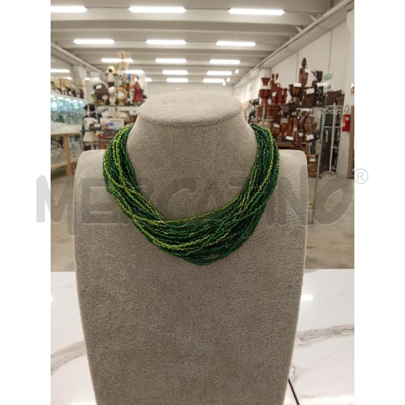 COLLANA MULTIFILO VERDE | Mercatino dell'Usato San giorgio del sannio 1