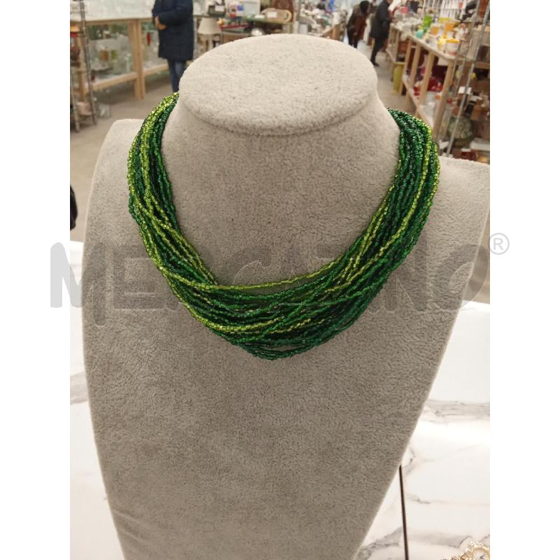 COLLANA MULTIFILO VERDE | Mercatino dell'Usato San giorgio del sannio 2