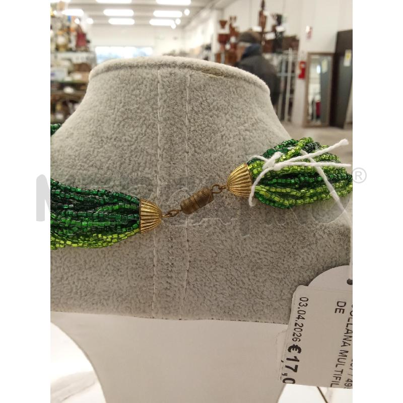COLLANA MULTIFILO VERDE | Mercatino dell'Usato San giorgio del sannio 3