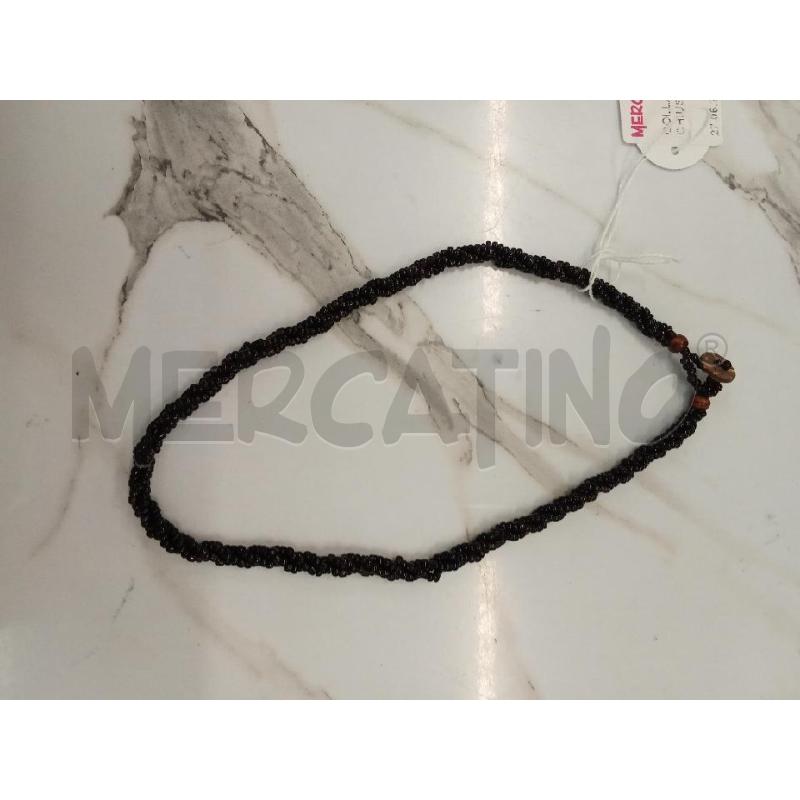 COLLANA NERA PERLINE CHIUS SALI SCENDI | Mercatino dell'Usato San giorgio del sannio 1