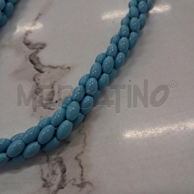 COLLANA PIETRE TURCHESI CHUSURA DORATA  | Mercatino dell'Usato San giorgio del sannio 2