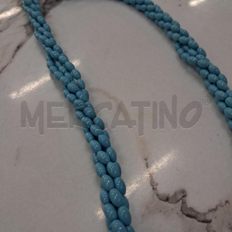 COLLANA PIETRE TURCHESI CHUSURA DORATA  | Mercatino dell'Usato San giorgio del sannio 4
