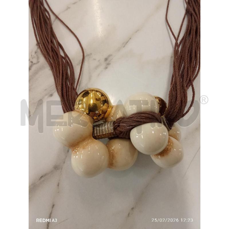 COLLANA THUN FILI MARRONI  | Mercatino dell'Usato San giorgio del sannio 2