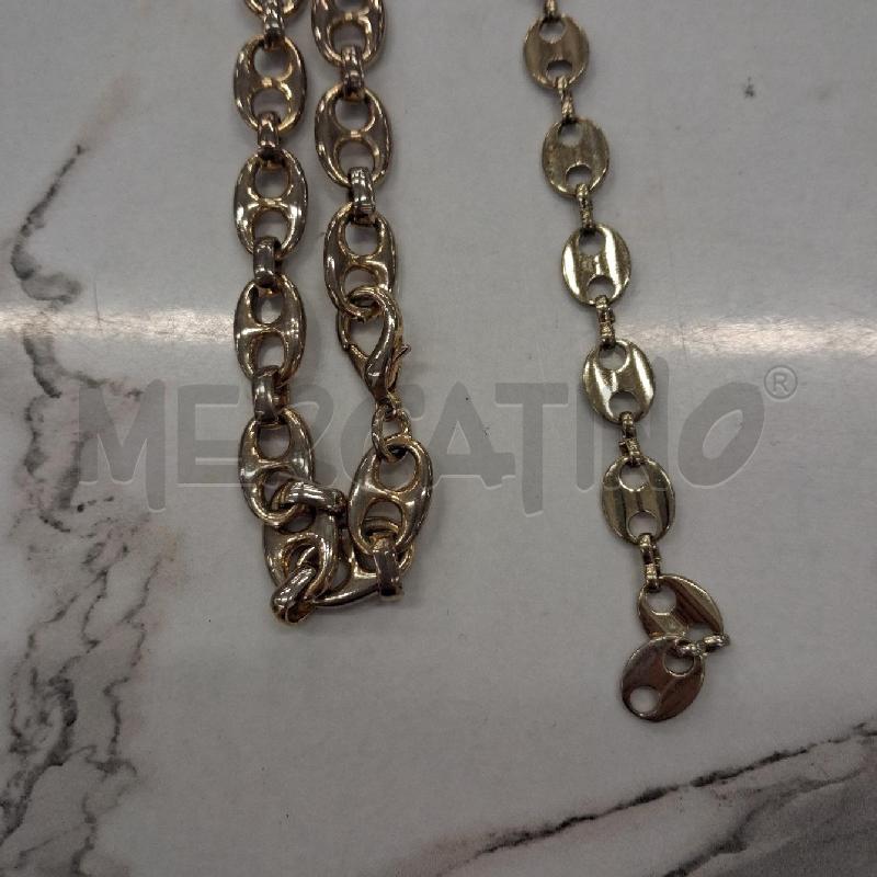 COLLANA + BRACCIALE ARGENTATO CATENA | Mercatino dell'Usato San giorgio del sannio 3