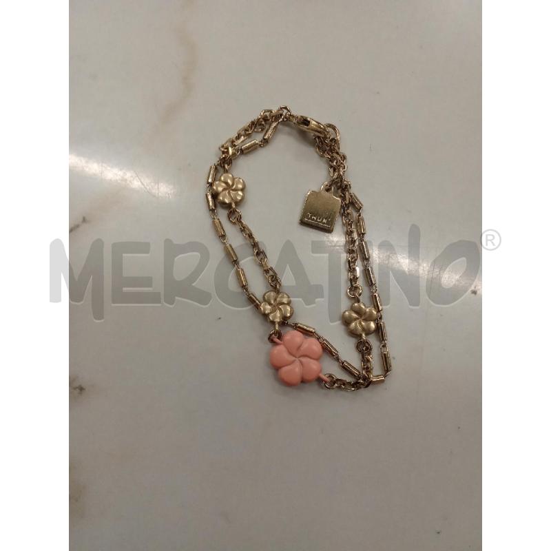 COLLANA + BRACCIALE FIORI ROSA DORATI THUN | Mercatino dell'Usato San giorgio del sannio 2