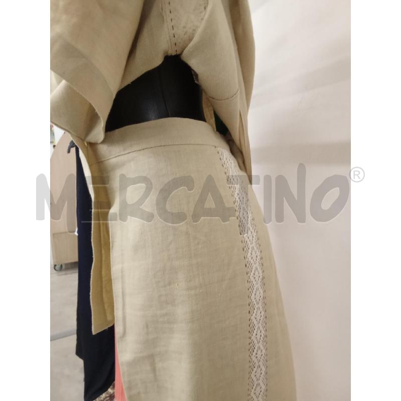 COMPLETO DONNA BEIGE INS. MERLETTO BIANCO PANTALONE+CAMICIA | Mercatino dell'Usato San giorgio del sannio 3