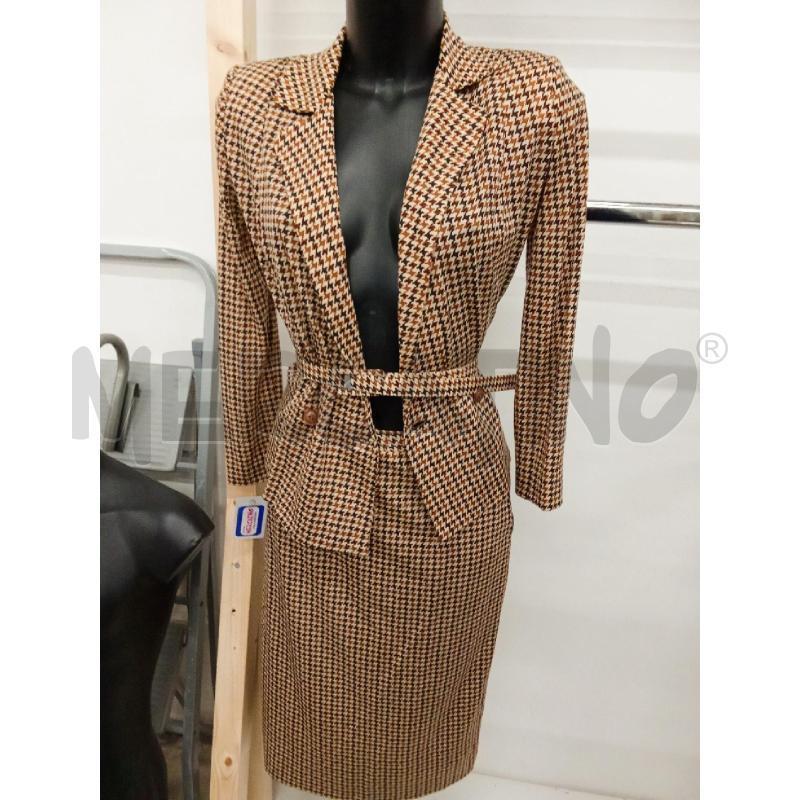 COMPLETO DONNA BEIGE LUISA SPAGOLI RIGHE MARRONE E NERE | Mercatino dell'Usato San giorgio del sannio 1